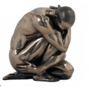 大型裸男-踡坐,低頭雙臂叉抱 y13761立體雕塑.擺飾 人物立體擺飾系列-西式人物系列